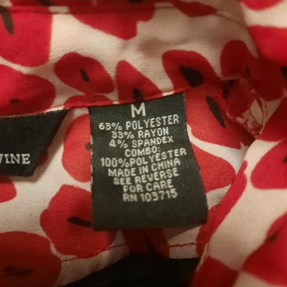 Red and Black Lifestyle Additude Blouse - Picture 6 of 6